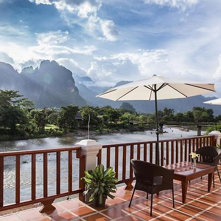 Thavisouk Riverside Hotel Vang Vieng Buitenkant foto