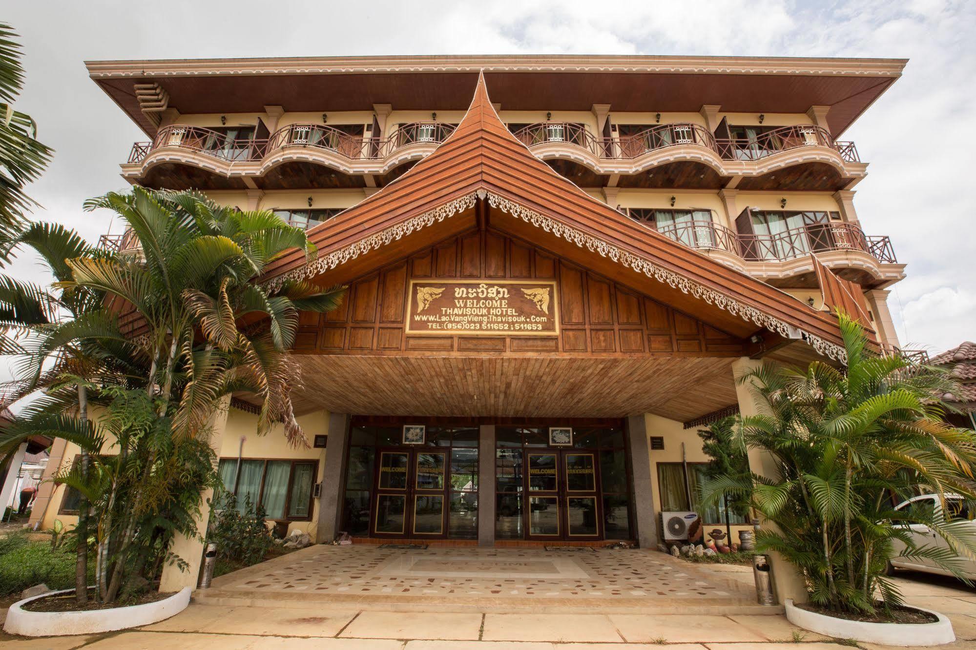 Thavisouk Riverside Hotel Vang Vieng Buitenkant foto
